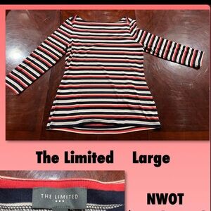 The Limited stripped sleeved top